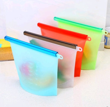 Silicone fresh-keeping bag vacuum sealed bag food storage bag refrigerator food fruit storage bag