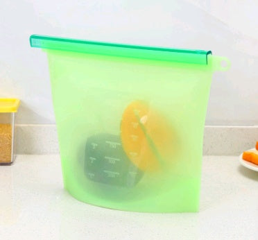 Silicone fresh-keeping bag vacuum sealed bag food storage bag refrigerator food fruit storage bag